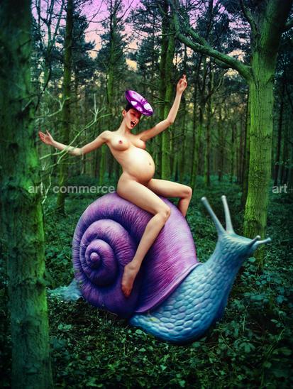 Escargot, Zuzana Kurjanova in Philip Treacy Hat, New York, 1999